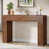 Hommoo 55-Inch Farmhouse Console Table Walnut Brown - 2 of 4