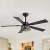Airsurfer 48-inch Wood 5-Blade Crystal Fandelier Ceiling Fan with Remote and Light - 2 of 4