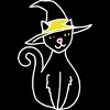 Men's Design By Humans Halloween Witchy Cat By BubbSnugg Tank Top - 2 of 4