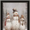 HomeRoots Snowman Trio Black Framed Wall Art - 4 of 4