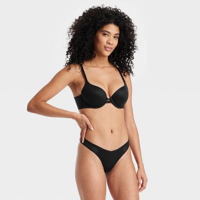 Women's Micro-mesh Thong - Auden™ Black L : Target