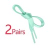 Allegra K Flat Satin Ribbon Solid Color Sports Shoes Sneakers Shoe Laces 2 Pairs - 3 of 4