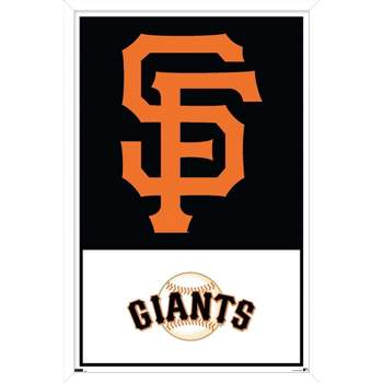 Abstract version of San Francisco Giants baseball painting art