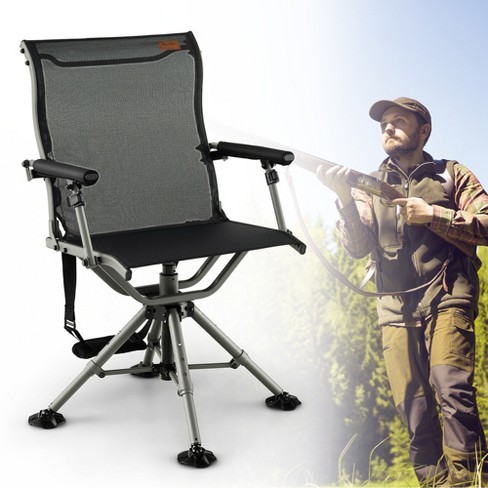 Costway 360 Degree Silent Swivel Hunting Chair W/ All-terrain Feet