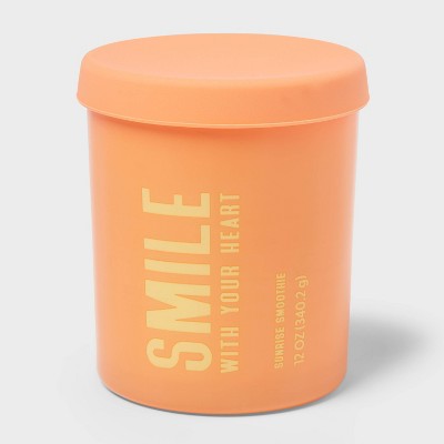 Smile Sunrise Smoothie Jar Candle 12oz - Room Essentials™