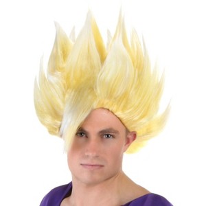 HalloweenCostumes.com ST  Men  Dragon Ball Z Men's Gohan Wig, Yellow - 1 of 2