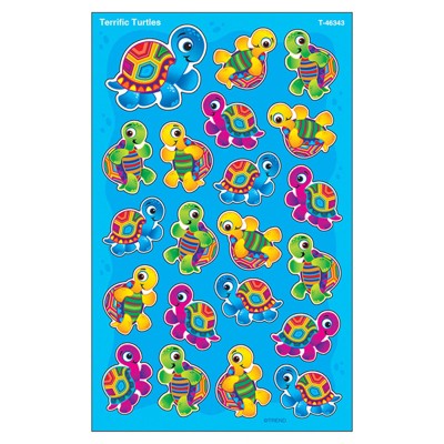 Trend Terrific Turtles superShapes Stickers-Large, 168 ct (Pack of 6)