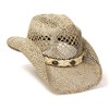 Western Express Tan Seagrass Western Hat - 2 of 4