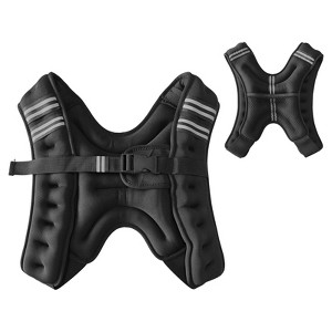 Weighted Vest, Weight Vest with Reflective Stripe and Pocket for Home Gym,Workout, Strength Training - 1 of 4