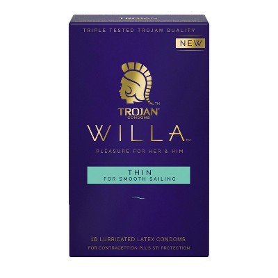 Trojan Willa Thin Condoms - 10ct