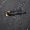 Stylish Brushed Nickel 4-Piece Bathroom Hardware Set with Towel Bar, Robe Hook, and Toilet Paper Holder - 2 of 4