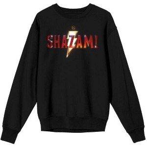 Shazam! Movie Title Logo Women's Black Long-Sleeve Sweatshirt - 1 of 1