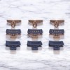 Hair Essentials Neutral & Navy Matte Hair Clip Set - Rectangle & Bow Clips - 9 Pieces - 4 of 4