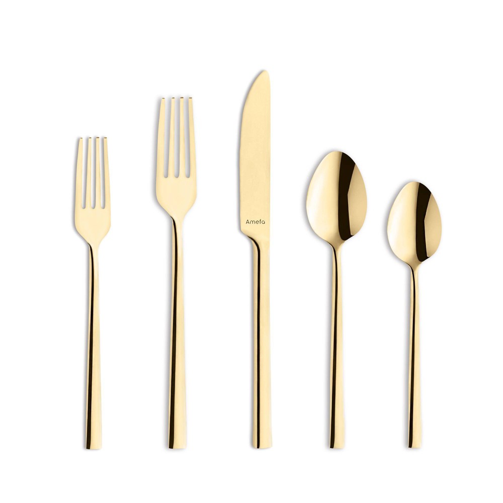 Amefa 20pc Dallas Flatware Set Gold