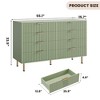 Fluted 8-Drawer Dresser, 54" Wide Modern Chest with Deep Storage, Large Double Dresser, TV Stand, Wooden Organizer for Bedroom, Living Room, Kids - 2 of 4
