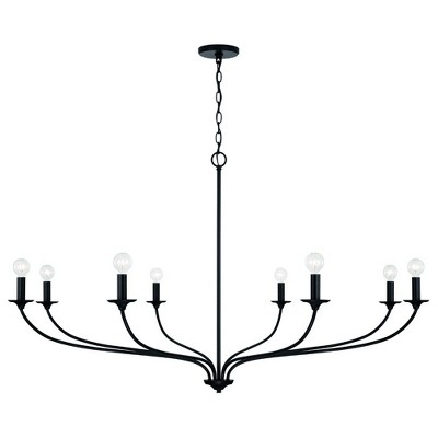 Capital Lighting Dolan 8 - Light Chandelier in  Matte Black