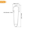 Unique Bargains Metal DIY Blankets Crafts Brooch Making Home Sewing Large Safety Pins 24 Pcs - 2 of 4