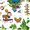 Slickblue Forest Friends Wall Decals Woodland Animal Vinyl Stickers for Playful Home Decor 13x23.5 inch - 2 of 3