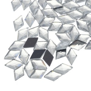 Unique Bargains Acrylic Flat Back Diamond Gems Bead for Face Painting DIY Crafts 100 Pcs - 1 of 4