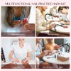 SAVILAND Professional Nail Training Mannequin Kit - Flexible Movable Hand with 200+ Acrylic Accessories & Tools (Metal Base)​. - 3 of 4