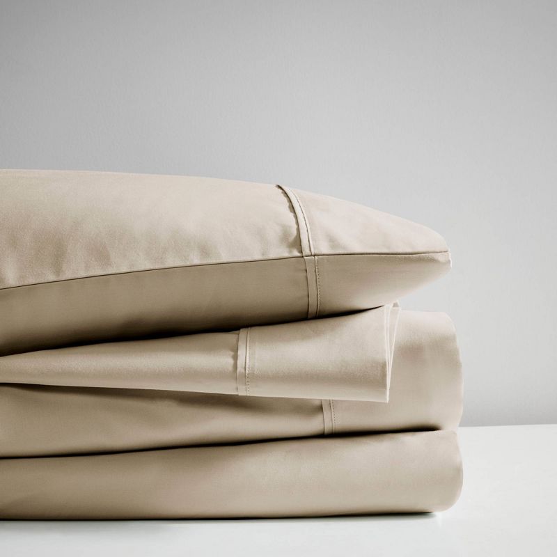 600 Thread Count Cooling Cotton Blend 4pc Sheet Set, 3 of 7