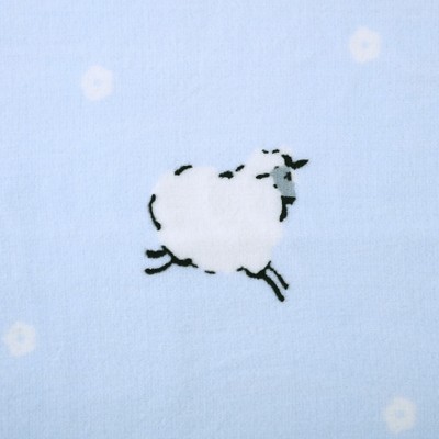 Cozy Fleece Toddler Unisex Reversible Throw Blanket in Blue