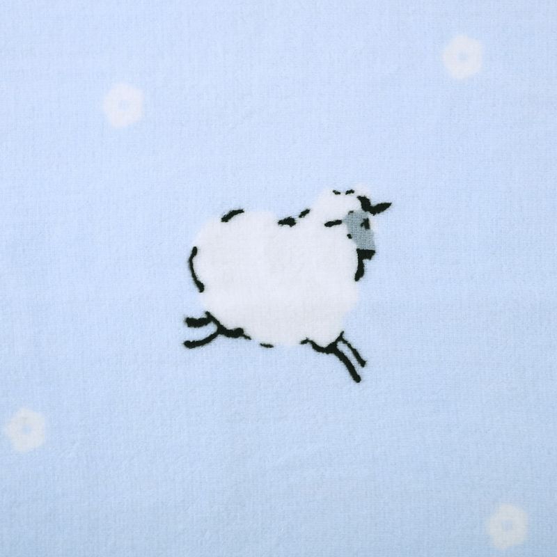 Poppy & Fritz Sheep Blue Throw Blanket, 2 of 10