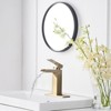 Gulches Bathroom Faucet Brushed Gold Single Handle Bathroom Sink Faucets 1 or 3 Hole Solid Vanity Faucet with Overflow Pop Up Drain Brushed Gold - 3 of 4