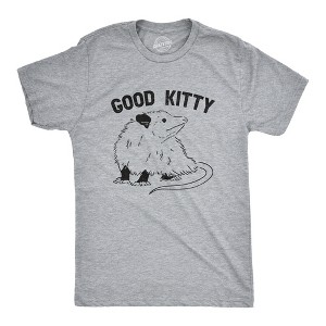 Mens Good Kitty T Shirt Funny Cute Opossum Kitten Joke Tee For Guys - Crazy Dog Men's T Shirt - 1 of 4