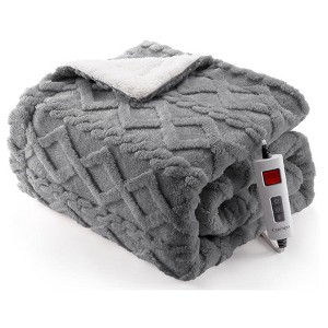 North American Version Comfort Cotton Flannel Electric Blanket ¨C Wireless RF Temperature Control, Large Size for Immersive Home Warmth - 1 of 4