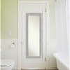19" x 53" Glam Framed On the Door Mirror Linen Gray - Amanti Art - 4 of 4