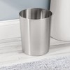 iDesign Set of 4 Stainless Steel Round Bathroom Trash Cans - Brushed - 3 of 4