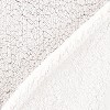 50"x60" Nova Reversible Faux Shearling Throw Blanket and 18"x18" Square Throw Pillow Set - Crescent & Starlight - 4 of 4