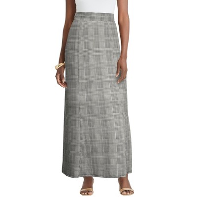 Jessica London Women's Plus Size Stretch Knit Maxi Skirt