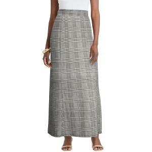 Jessica London Women's Plus Size Stretch Knit Maxi Skirt - 1 of 4