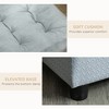 Chery Life Gray 30" L x 17.75" W x 16.25" H Luxury Fancy Dog Bed for Small Dogs with Hidden Storage and soft cushion, Cushy Dog Sofa Bed - 2 of 4