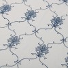 Embroidered Lightweight Sheer Scroll 2-Piece Curtain Panel Set with Stainless Grommet Header - Blue Nile Mills - image 3 of 4