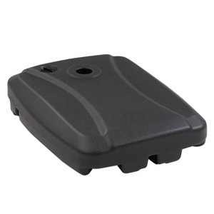 136.8lbs Rectangular Patio Umbrella Base with Wheels Gray - CorLiving: Heavy-Duty, Weather-Resistant, No Assembly Required - 1 of 4