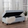 Storage Ottoman,Storage Ottoman Bench For Bedroom,Fabric End Of Bed Storage Bench, Button Tufted Footstool For Living Room Bedroom-Cuddlewood - 3 of 4