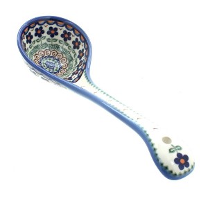 Blue Rose Polish Pottery 11 Vena Soup Ladle - 1 of 1