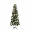 vidaXL Artificial Christmas Tree with 300 LEDs Green 86 x 86 x 210 cm - 3 of 4