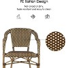 PURPLE LEAF Bistro Chair Set of 2 Hand-Woven Wicker Chairs for Outdoor Patio Porch Garden Indoor, Dining Chairs - 4 of 4