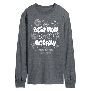 Men's - Star Wars - Best Mom in the Galaxy Long Sleeve Graphic T-Shirt - 1 of 3