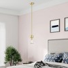 Livex Lighting Quincy 1 - Light Pendant in  Satin Brass - 3 of 4