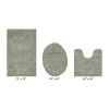 Granada 3 Piece Bath Rug Set 100% Premium Cotton Tufted Non-Slip Backing Bathmats for Bathroom, Super Soft Absorbent, Machine Washable - 2 of 4