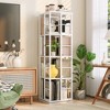 360° Rotating Bookshelf, 4-Tier Spinning Shelf w/Metal Frame (15.75"x54") - 4 of 4