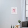 Deny Designs KrissyMast Striped Bows in Pinks Art Print - 3 of 4