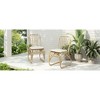 SKRAN Outdoor PE Wicker Dining Chairs with Washable Cushion Set of 2, Outdoor Rattan chairs for Backyard Poolside Garden,Patio - 4 of 4