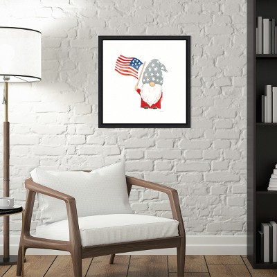 Amanti Art Patriotic Gnomes II by Jenaya Jackson Canvas Wall Art Print Framed 16 x 16-in.