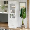 Novogratz Her Majesty 2-Drawer Storage Cabinet-Style Bookcase with Drawers - 3 of 4